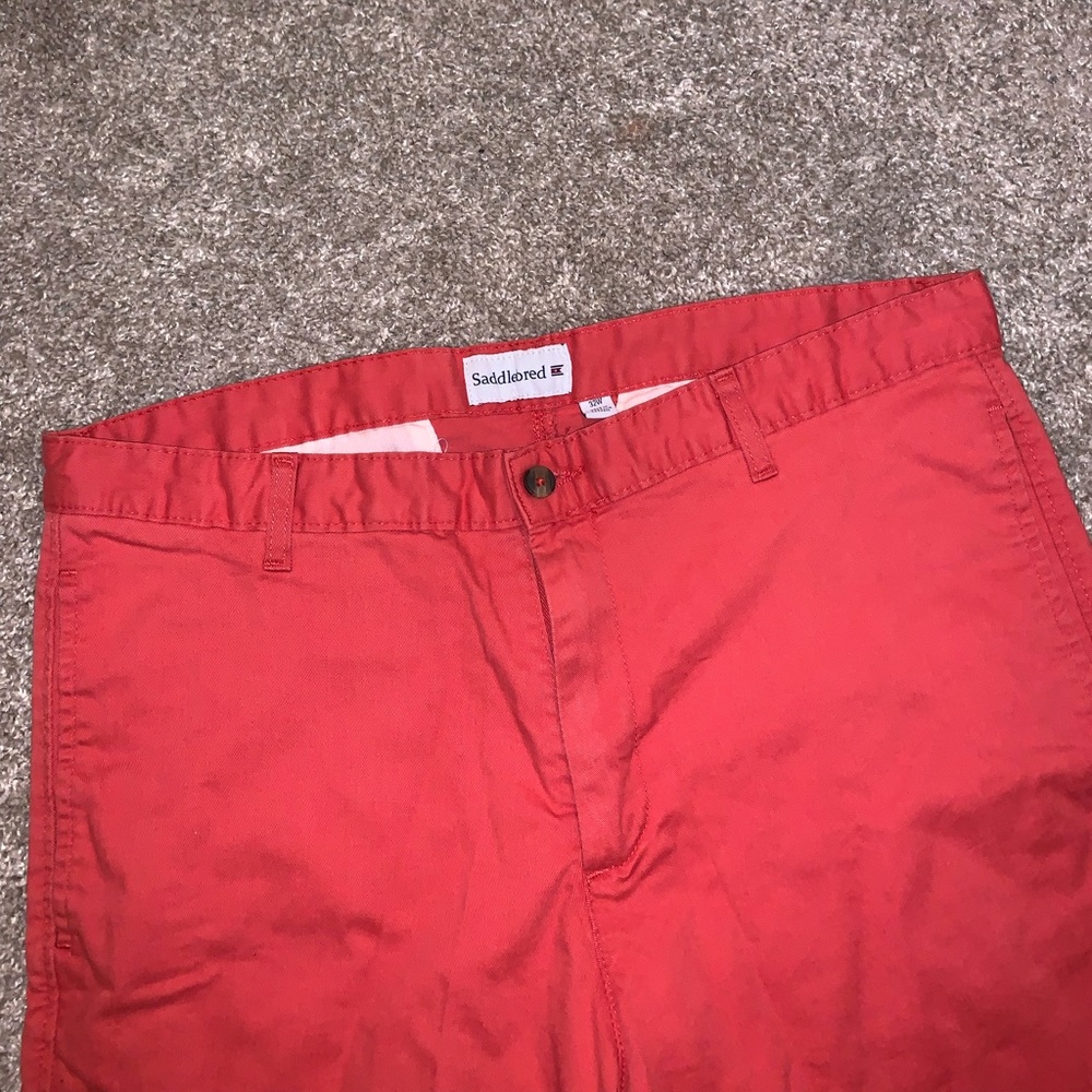 Saddlebred Red Cargo shorts size waist 32 - Picture 4 of 8